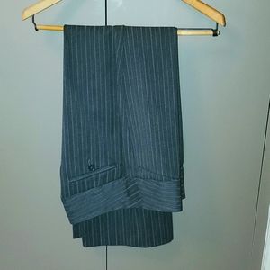 NWOT Express Design Studio gray pinstriped slacks
